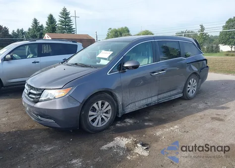 2015 Honda Odyssey Ex-L из США, поврежденный, VIN 5FNRL5H67FB105083